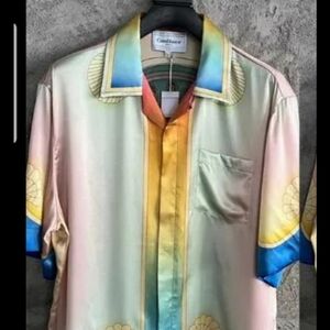Casablanca Short Sleeves 100%Silk shirt